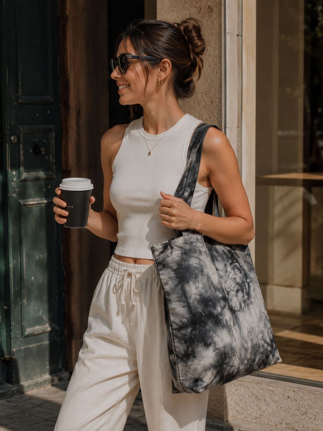 Bolso Serena Tie Dye Negro