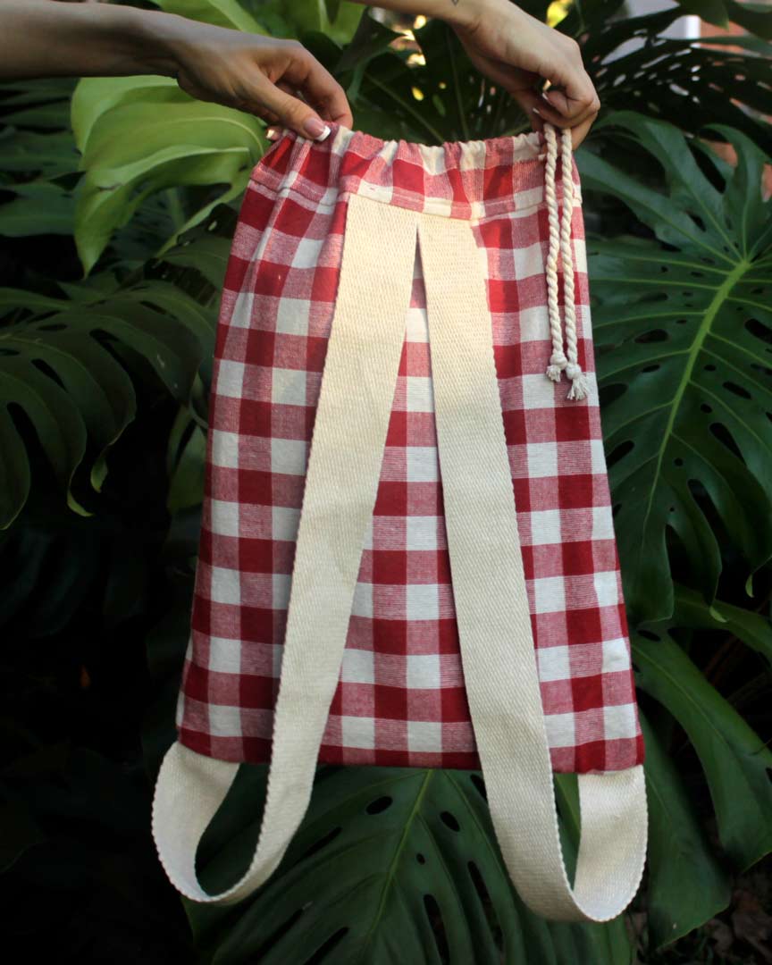 Morral Mantel Picnic Rojo