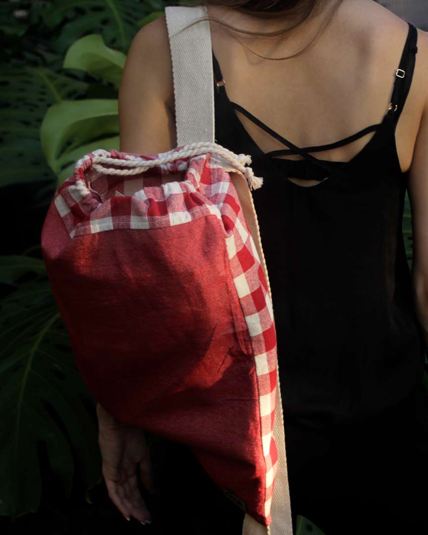 Morral Mantel Picnic Rojo