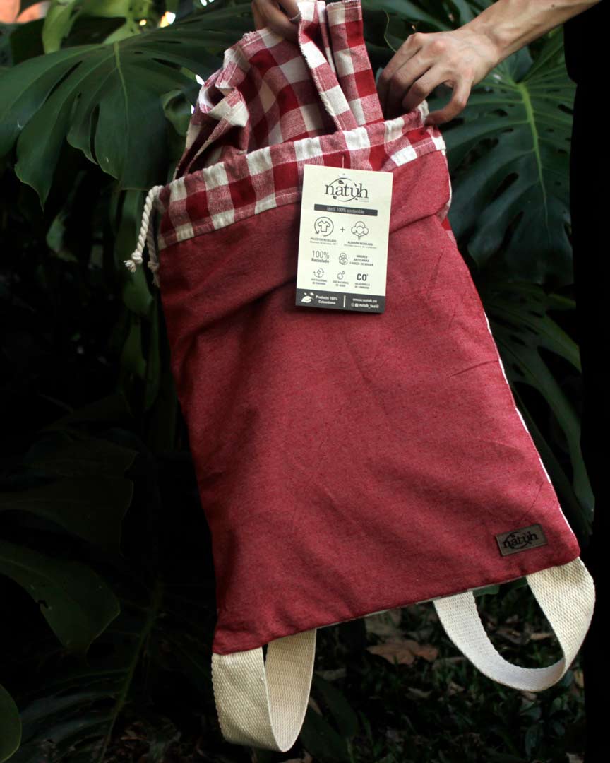 Morral Mantel Picnic Rojo